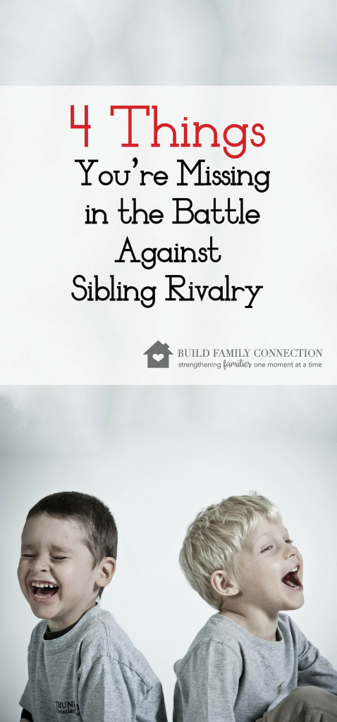 4 Things You're Missing In the Battle Against Sibling Rivalry