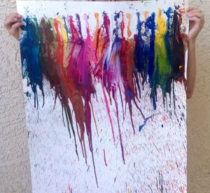 Melted Crayon Art