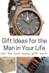 Gift ideas for the man in your life wooden wallet with leather band