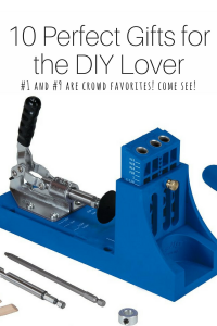 Gifts for the DIY Lover, DIY enthusiast, Gift ideas for the DIY enthusiast, 10 perfect gifts for the DIY lover, kreg jig, washi tape, heat gun, personal tool set, Christmas gifts, Christmas gift ideas, gifts to give your DIY-er, gifts for the DIY-er in your life