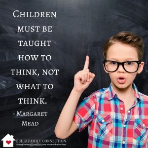 We need great thinkers in this world! Let's teach kids how to think for themselves.