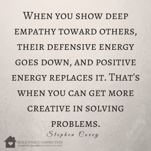 Empathy is an element that changes relationships in the most profound way.